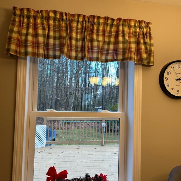 6 Kitchen Curtain Valances Country Print PARK DESIGN Dim. 69”L 14”W - Picture 5 of 8